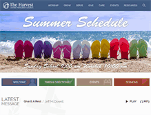 Tablet Screenshot of harvestumc.org